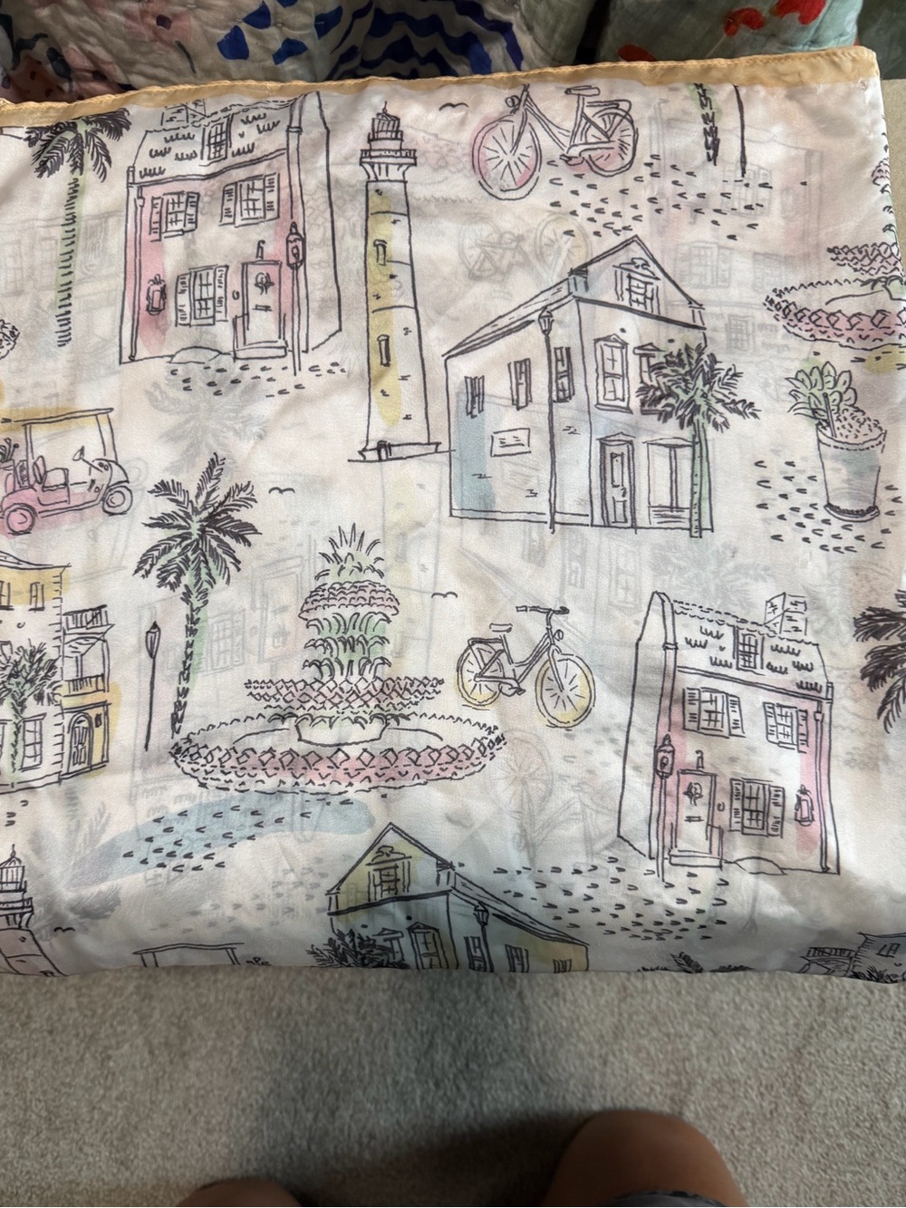 NWOT Sewing Down South x Crown & Ivy™ Charleston Printed Square Scarf